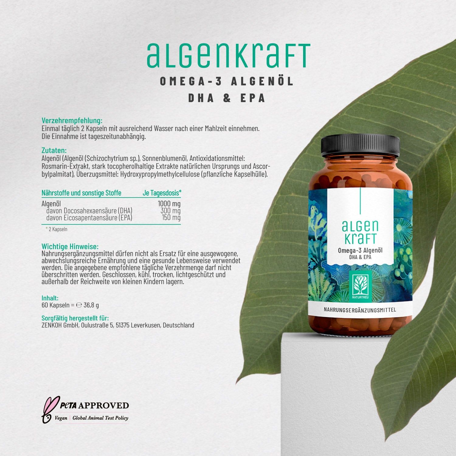 Pflanzliche-Ernährung-Paket: ALGENKRAFT, PFLANZENHELD, SONNENFREUND - NATURTREU®