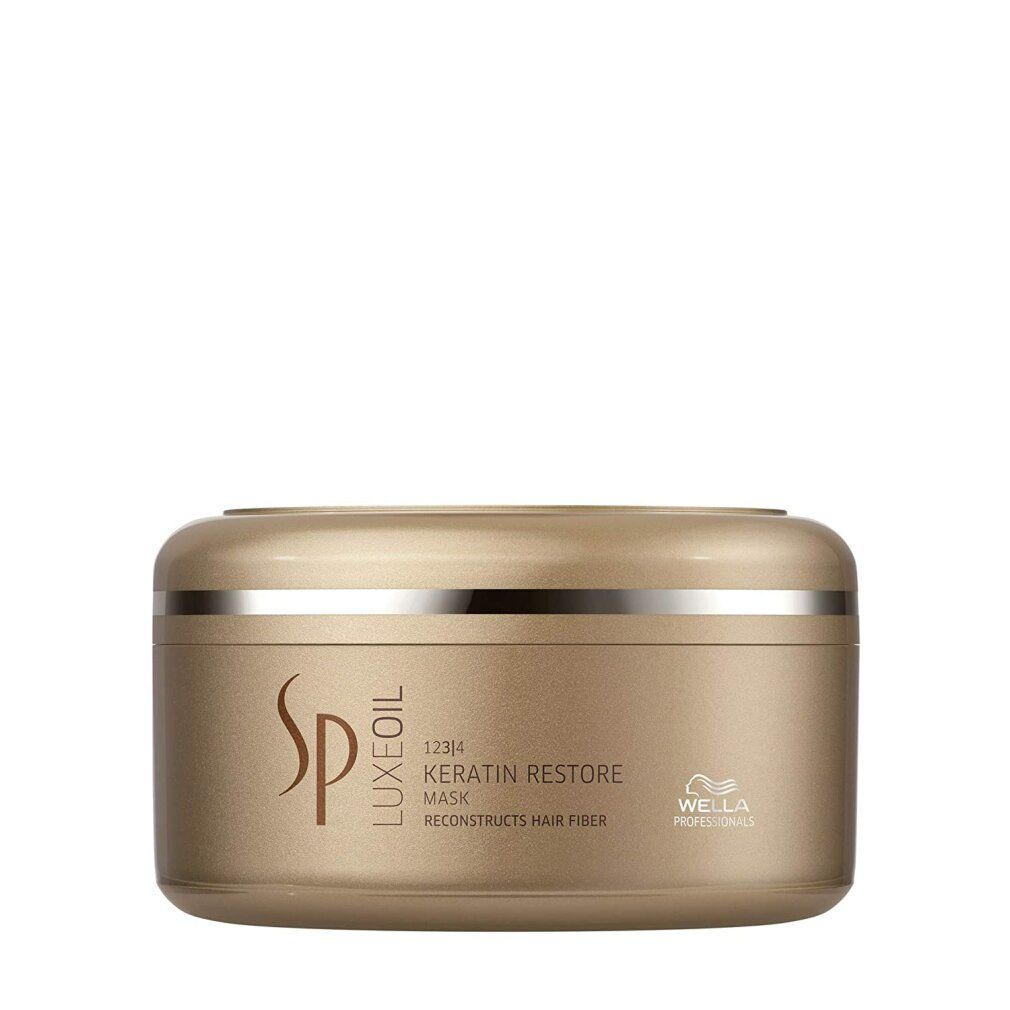 Goldene Dose mit Wella SP LuxeOil Keratin Restore Mask.