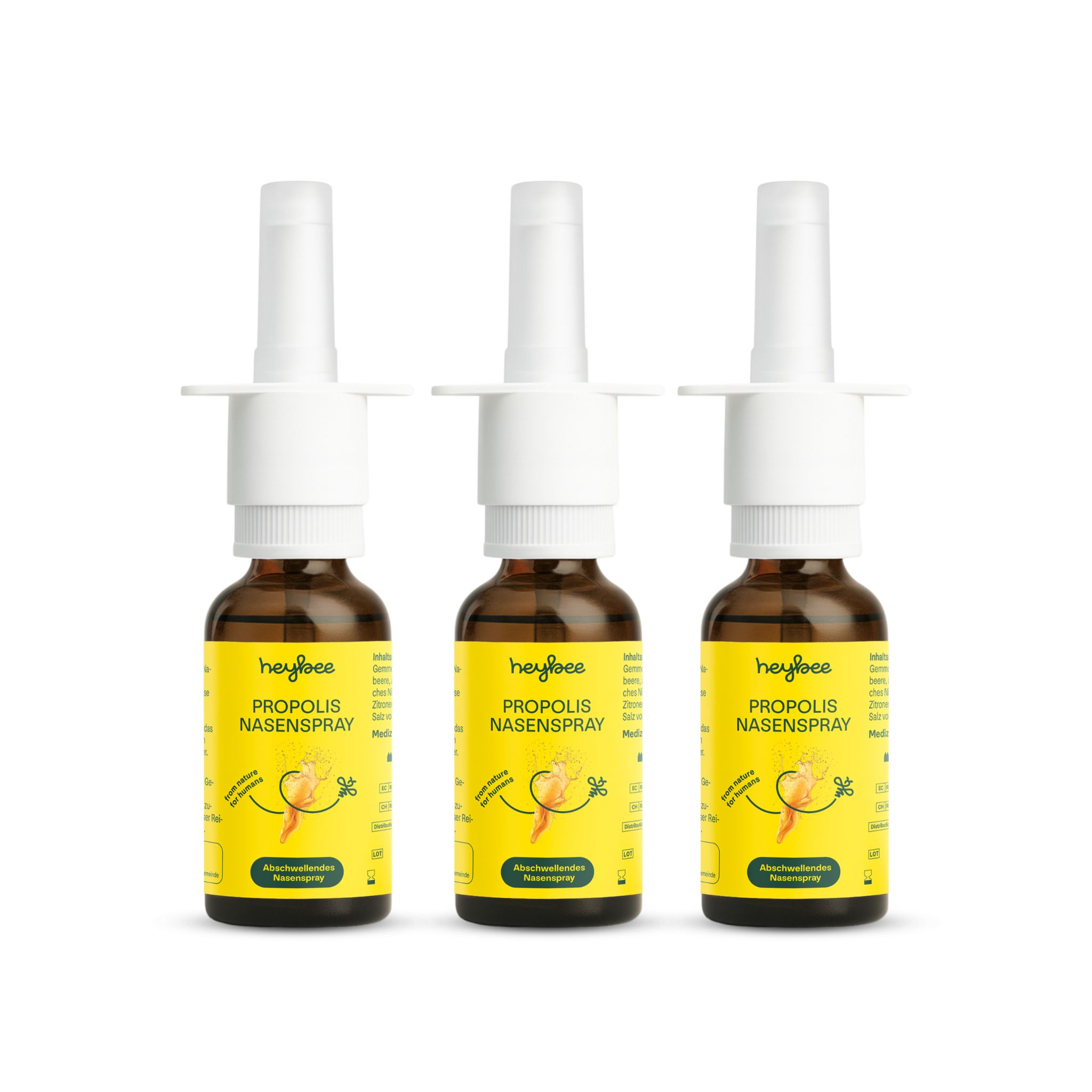 heybee Propolis Nasenspray - 3er Packung 3x15 ml