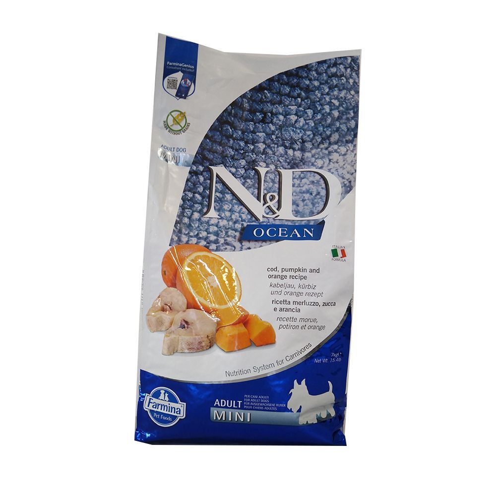 N&D Ocean DOG Cod&Or PUM Ad7Kg 7000 g Pellets