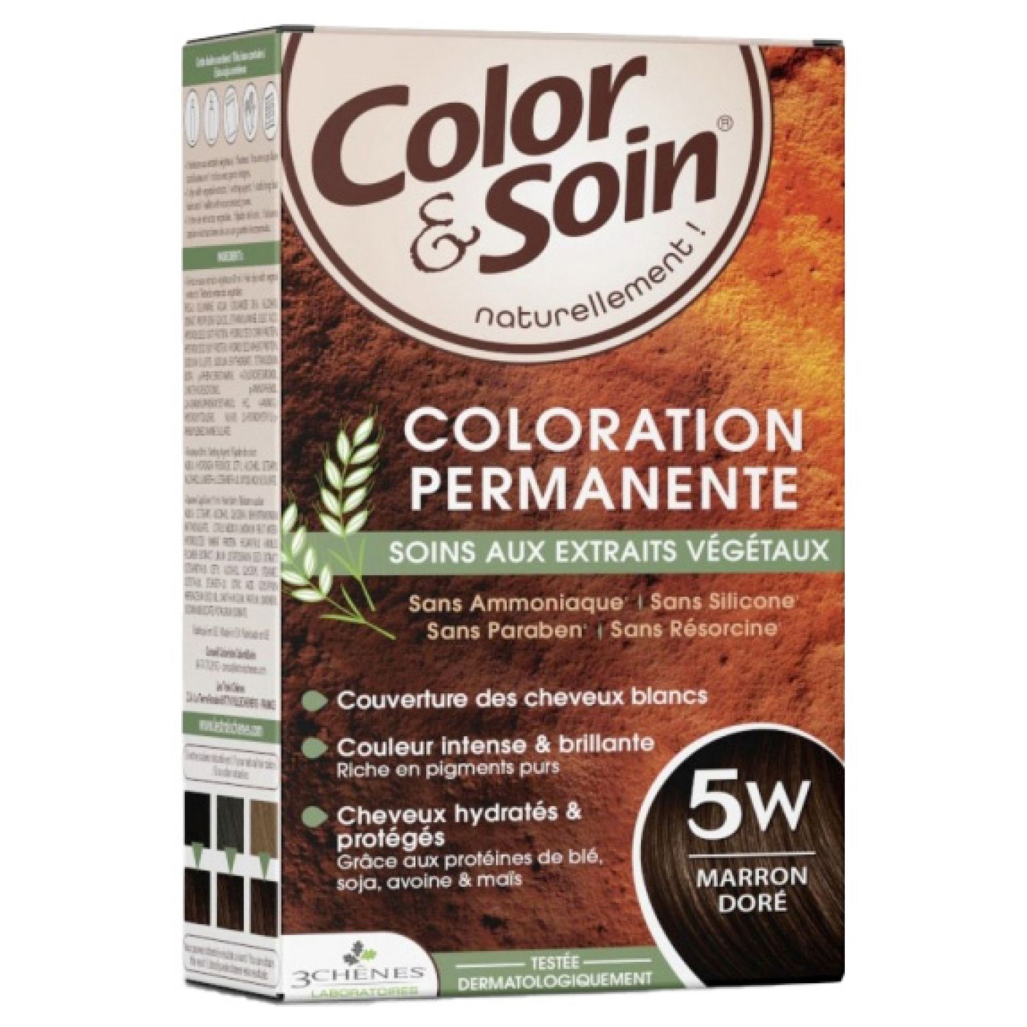 Les 3 Chênes Color & Soin Frauen Haarfärbung (Haarfärbung : Goldbraun: 5W) 8,5x5,5x14,5 cm