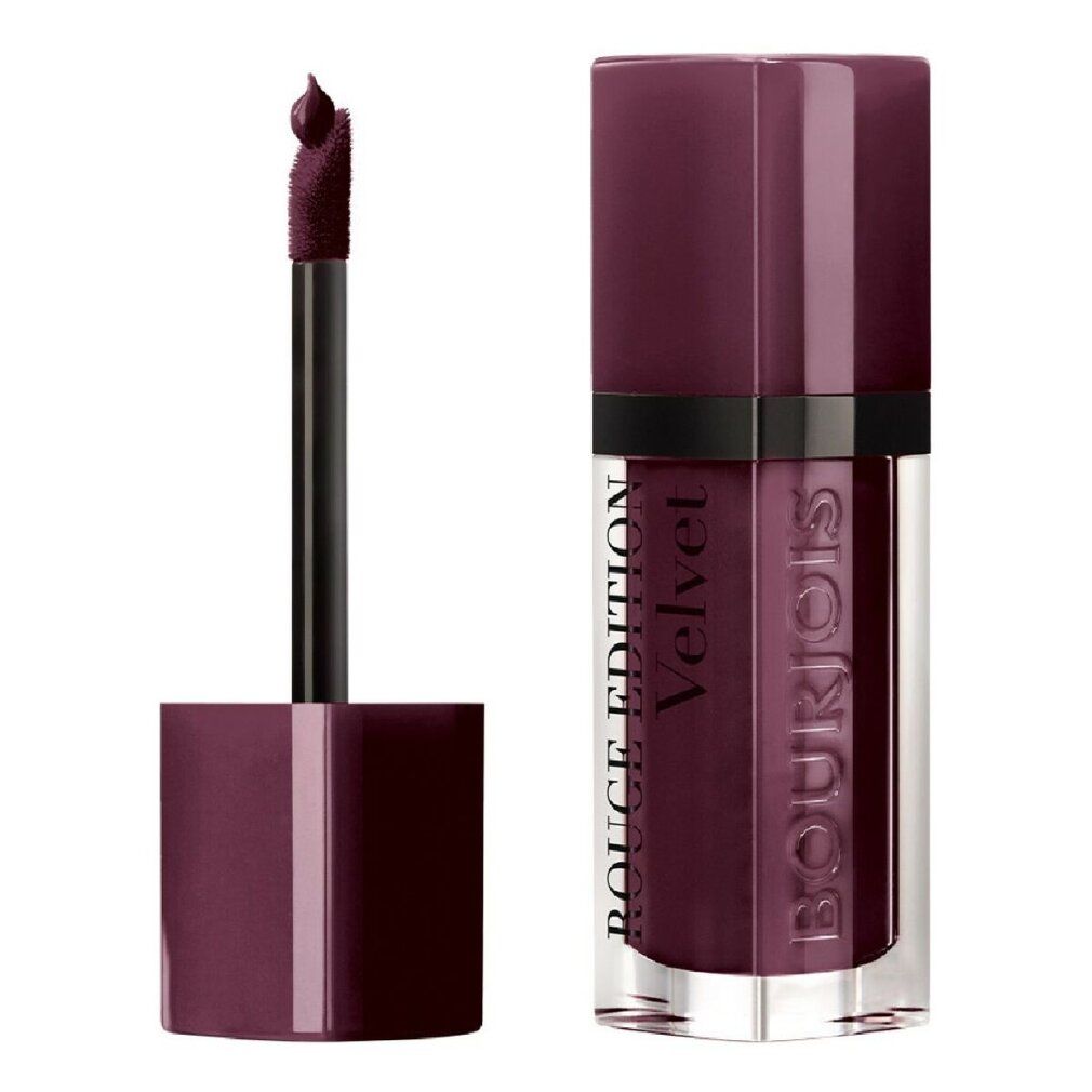 Lippenstift mit Applikator. Flakon mit Schriftzug Bourjois Rouge Edition Velvet. Farbe: Berry Chic.