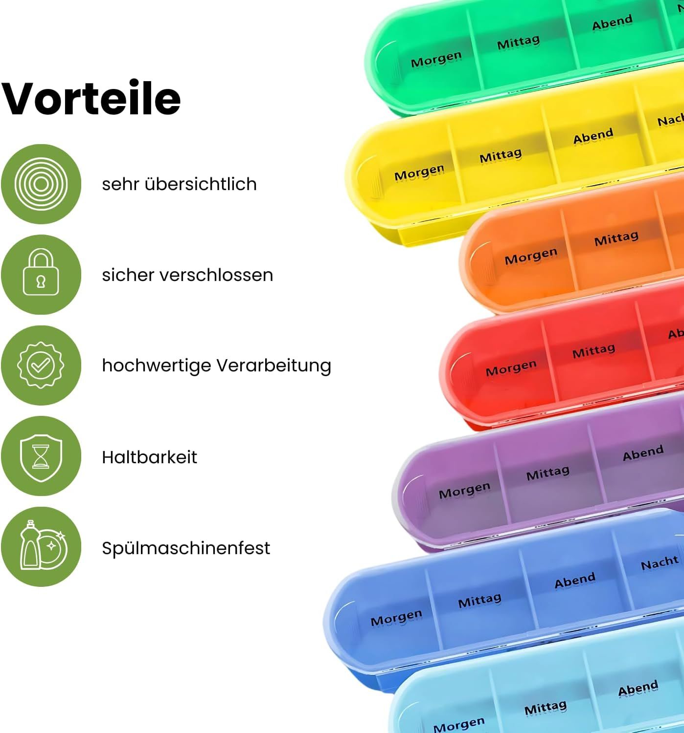 Frohbach 7 Tage Tablettenbox 3 St Shop Apotheke