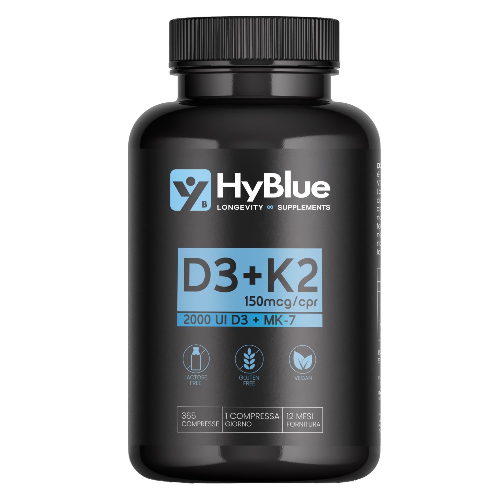 HyBlue Vitamina D3 + K2 MK-7