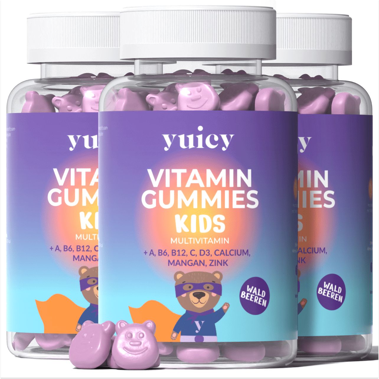 yuicy® Kids Gummies -  Vitamine für Kinder