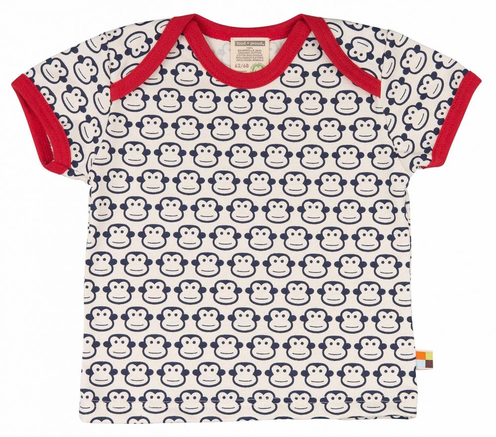 loud + proud T-Shirt Affe, navy