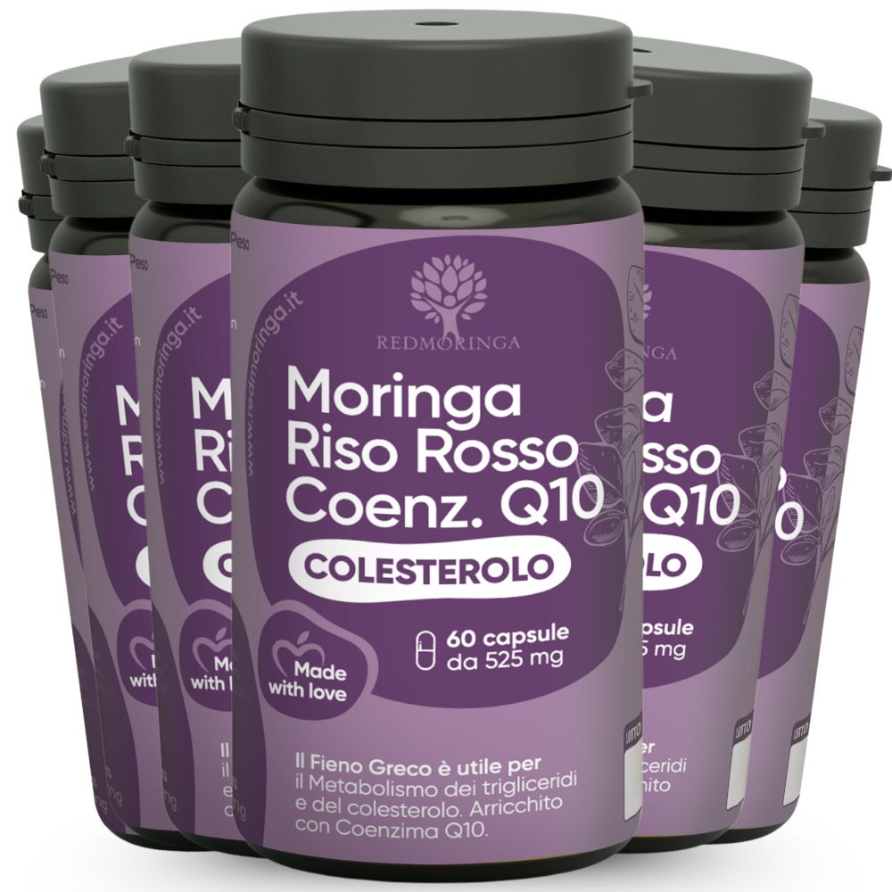 RedMoringa Roter Reis, CoQ10, Bockshornklee & Bio Moringa 360 Kapseln 6 St