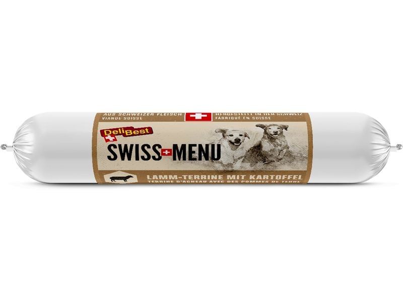 DeliBest Swiss Menu Schweizer Lamm Terrine mit Kartoffel 200 g Futter