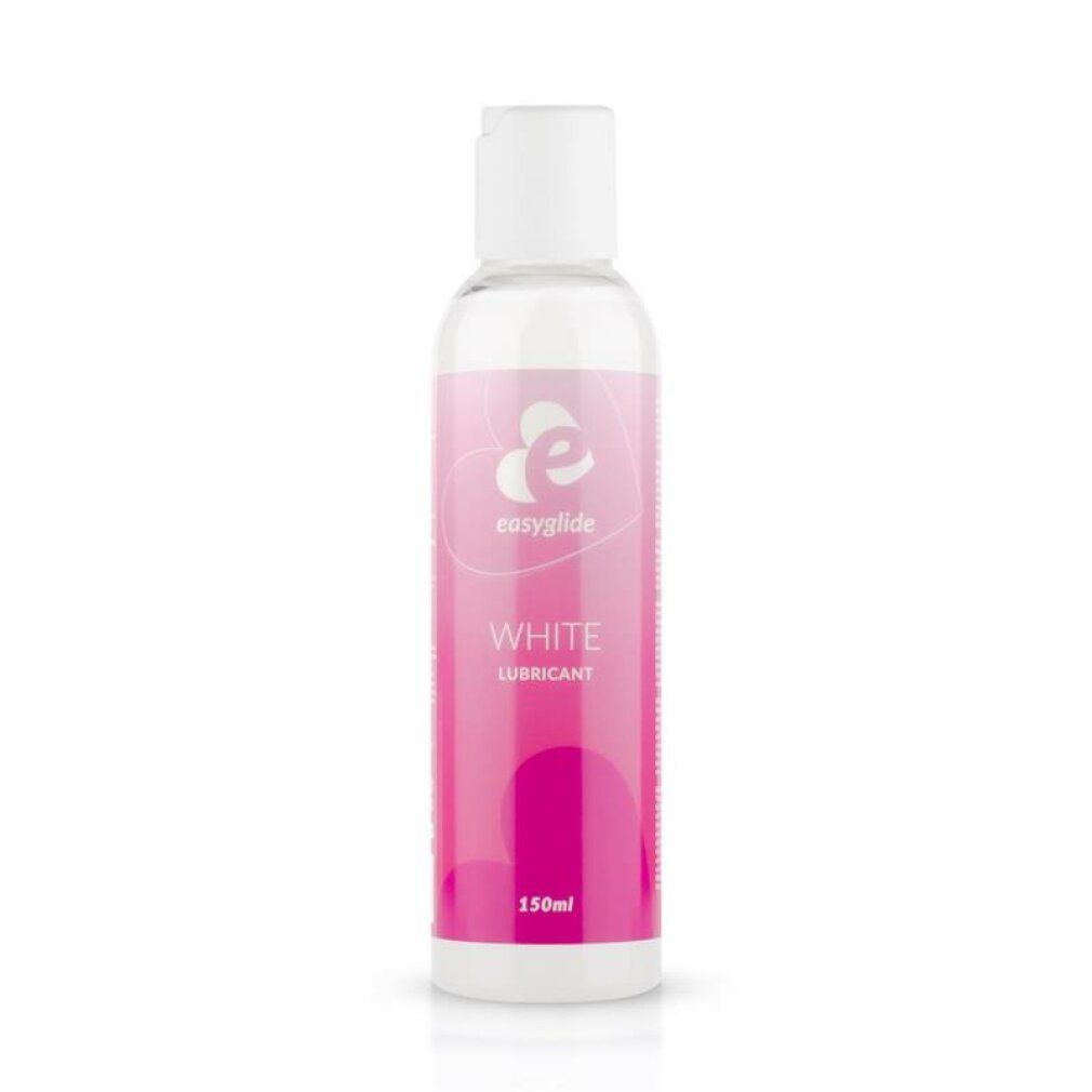 Rückseite einer transparenten Flasche mit weißem Deckel. Rosa Etikett mit Text und Barcode. Produktinformationen.