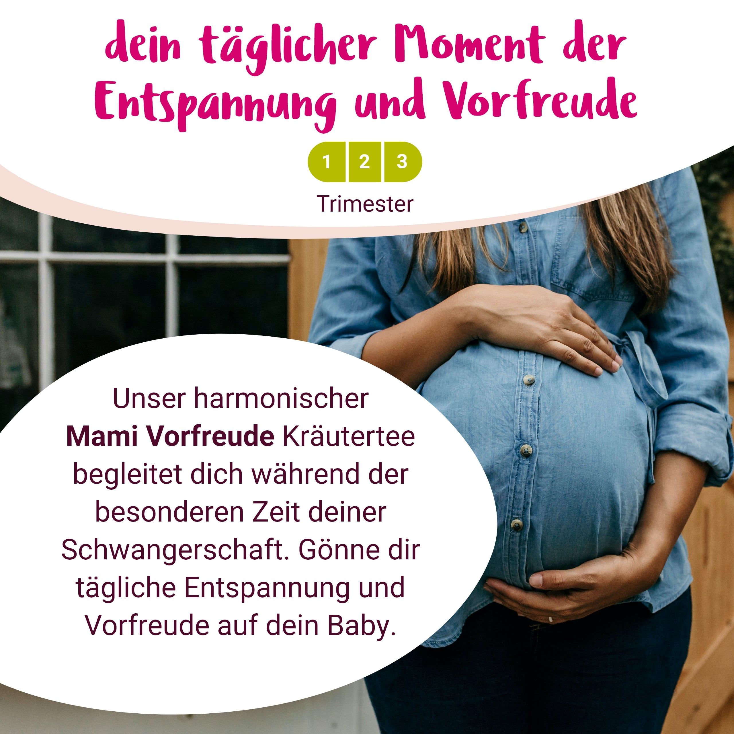 Mami Vorfreude BIO Schwangerschaftstee für die gesamte Schwangerschaft - von PregniVital®