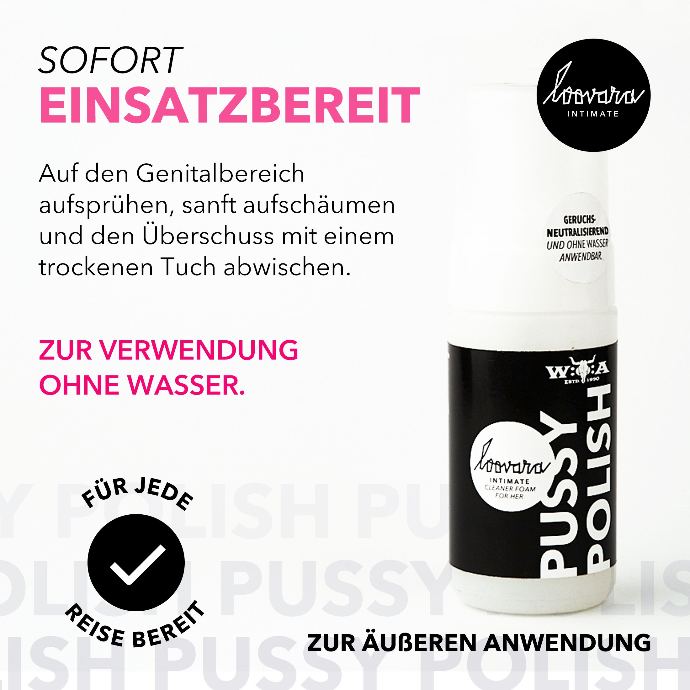 Loovara Intimwaschschaum - Wacken Edition - für Sie - W:O:A