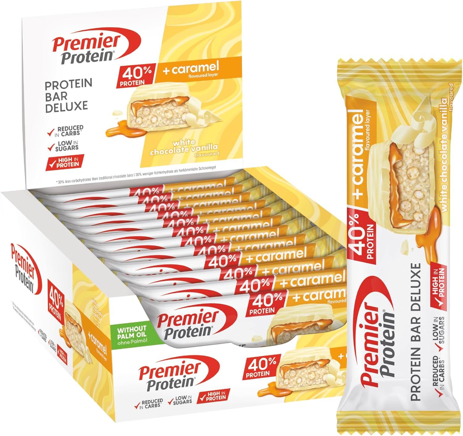 Premier Proteiin Bar Deluxe 40% 12x50 g Riegel