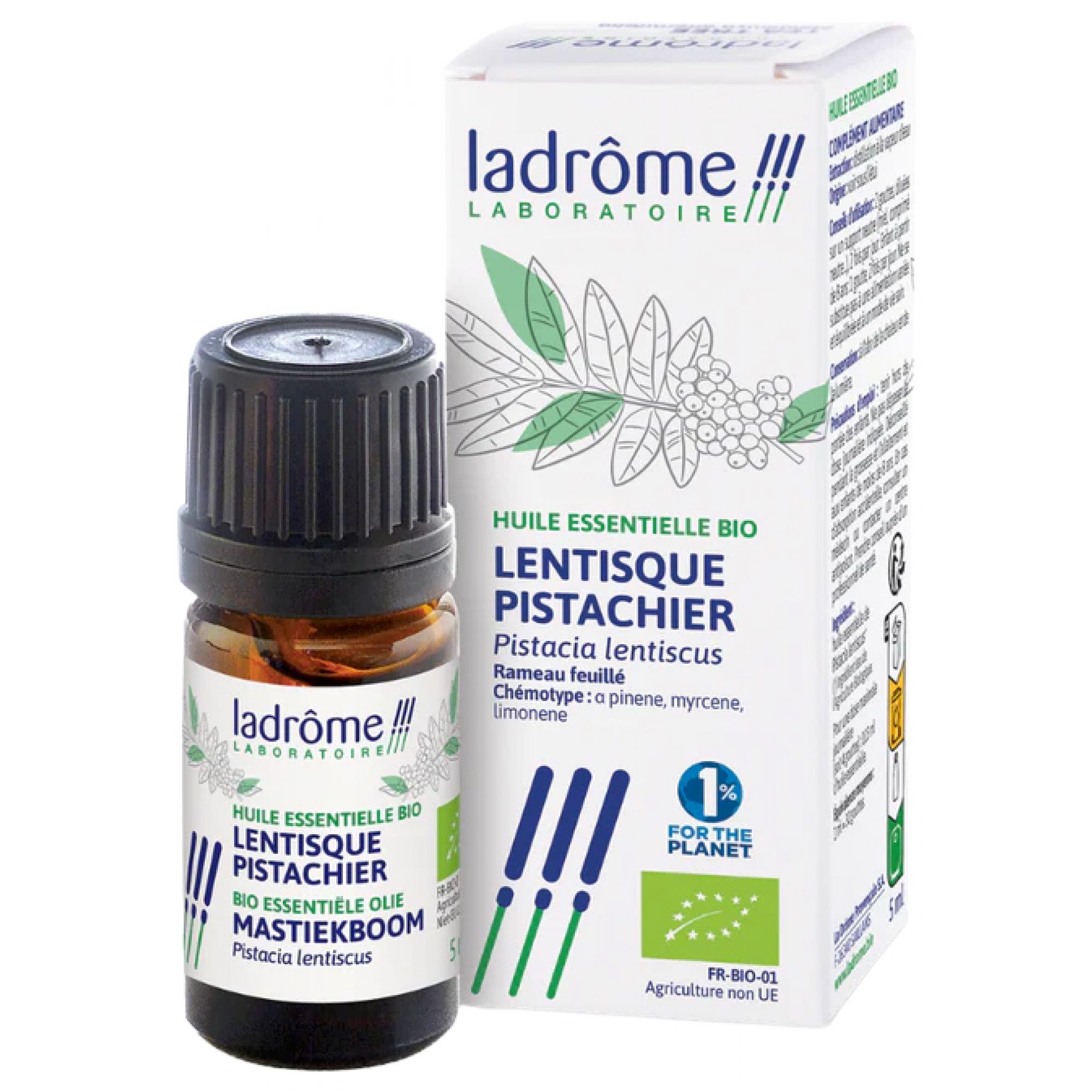 Ladrôme Ätherisches Öl Pistazienbaum (Pistacia Lentiscus) Bio 3,4x3,3x8,9 cm