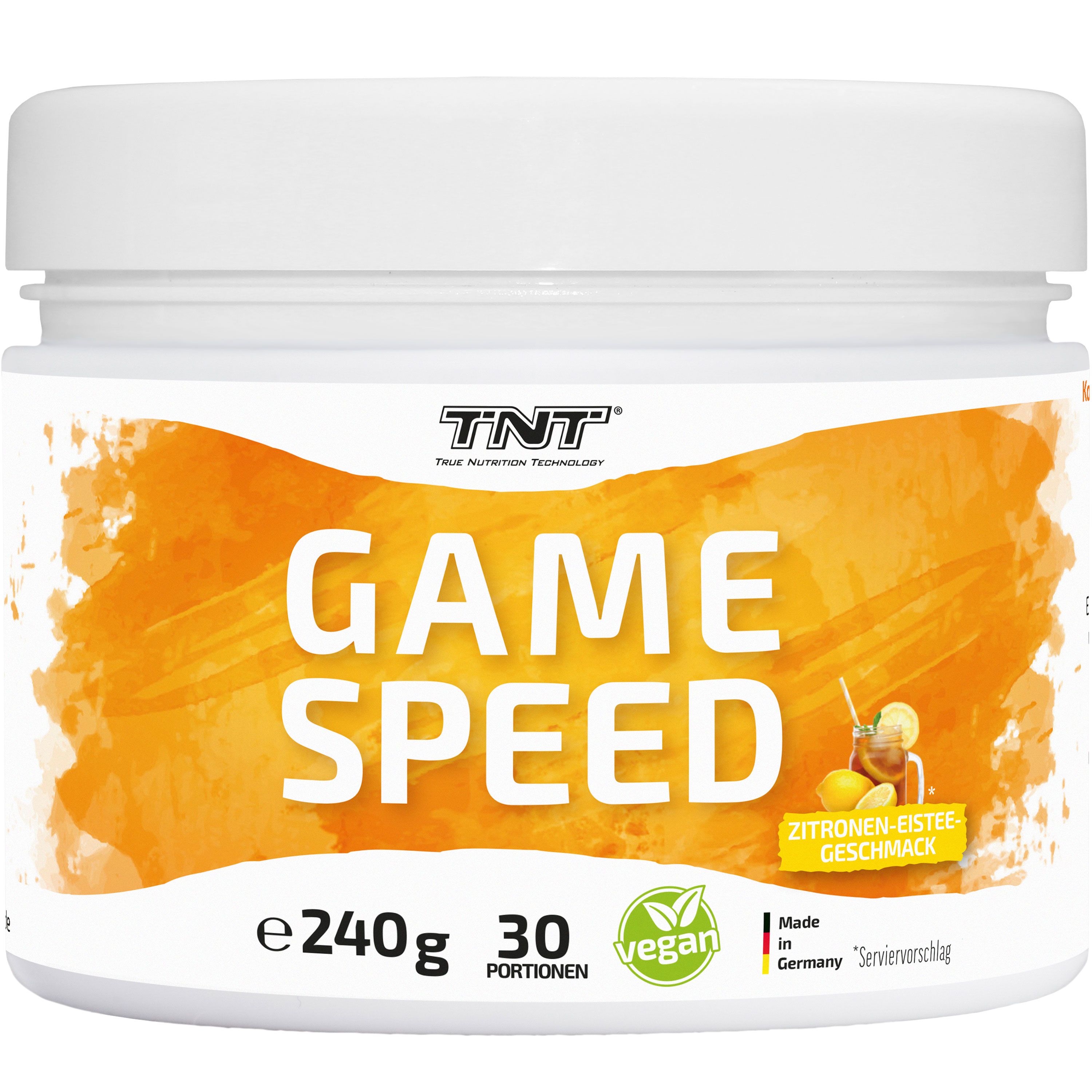 TNT Game Speed, Booster für erhöhten Fokus bei schwierigen Spielentsch. - Zitronen-Eistee-Geschmack