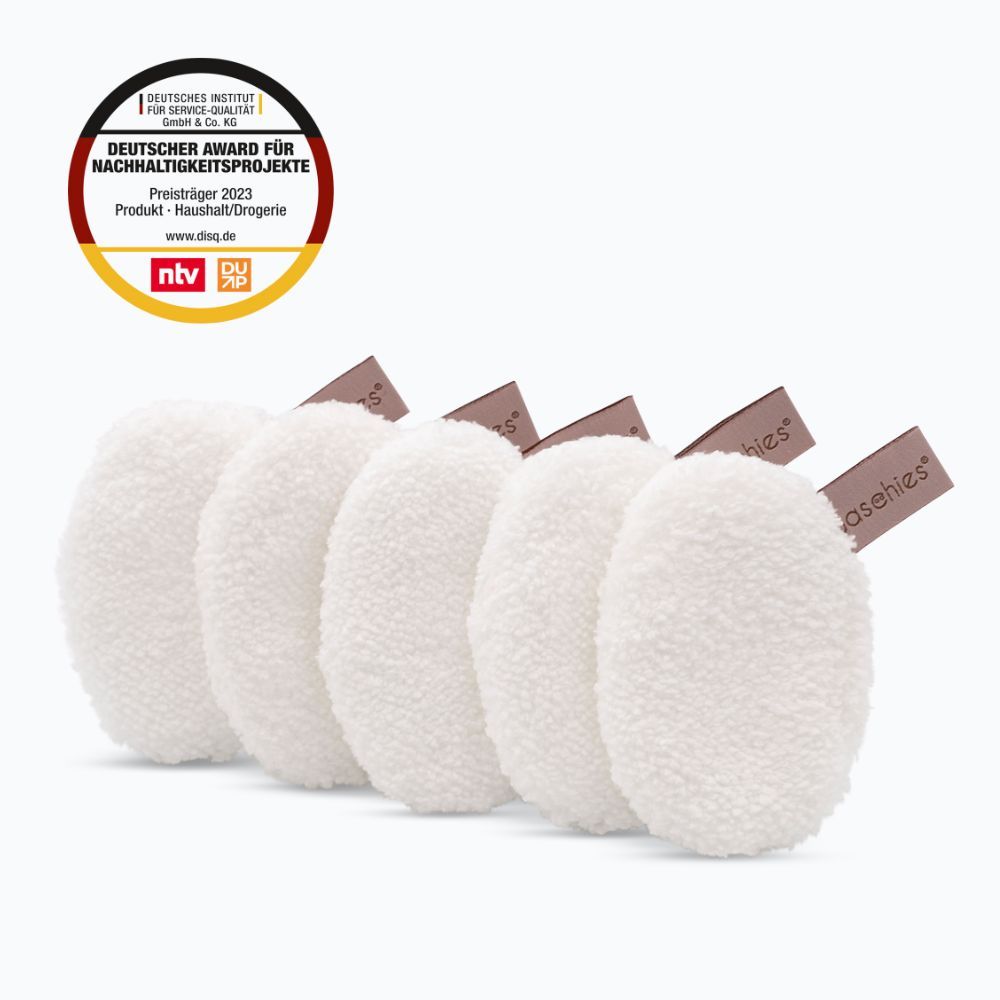 waschies alternative zu Einweg- Wattepad, wiederverwendbares Toner-Pads Set inkl. Waschsäckchen