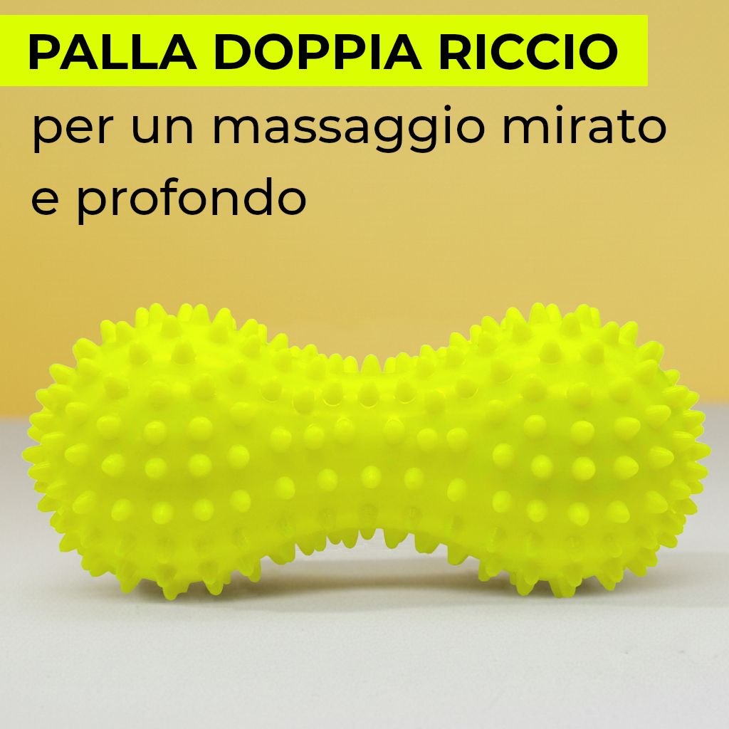 Gelber Igelball für gezielte und tiefe Fußmassage.