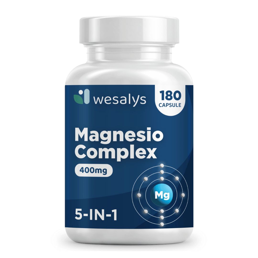 Magnesio Complex 5 in 1 con Bisglicinato Per ridurre stanchezza e affaticamento