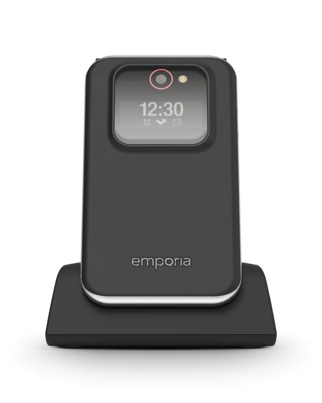 emporia JOY Senioren Klapptelefon schwarz 2G 128Mb 2,8 Zoll Notruffunktion