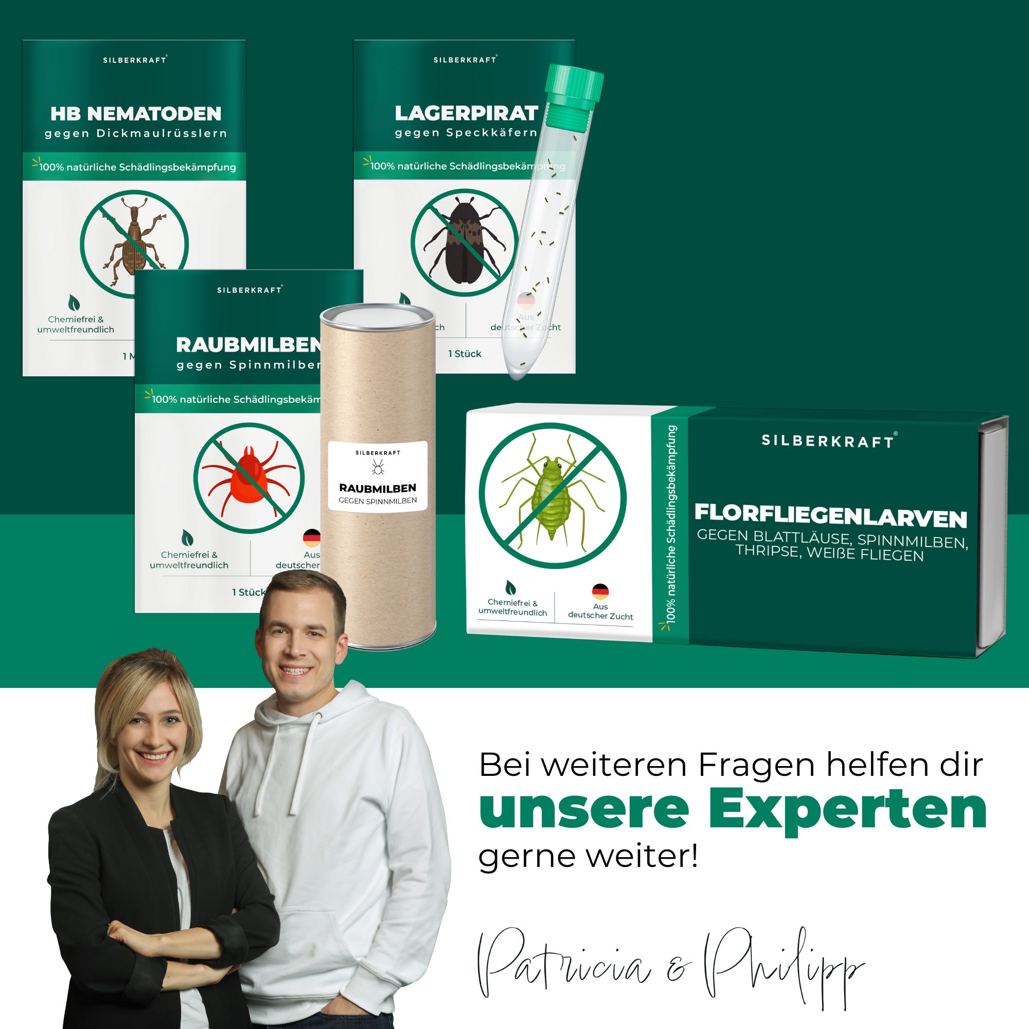 SILBERKRAFT Florfliegenlarven