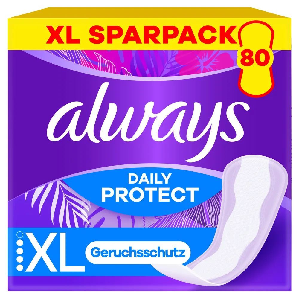 always Slipeinlage Daily Protect Extra Long mit leichtem Duft Duo BigPack