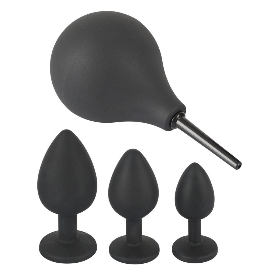 4-teiliges Analtoy-Kit | Für Fortgeschrittene und Einsteiger Black Velvets 1 St Vibrator