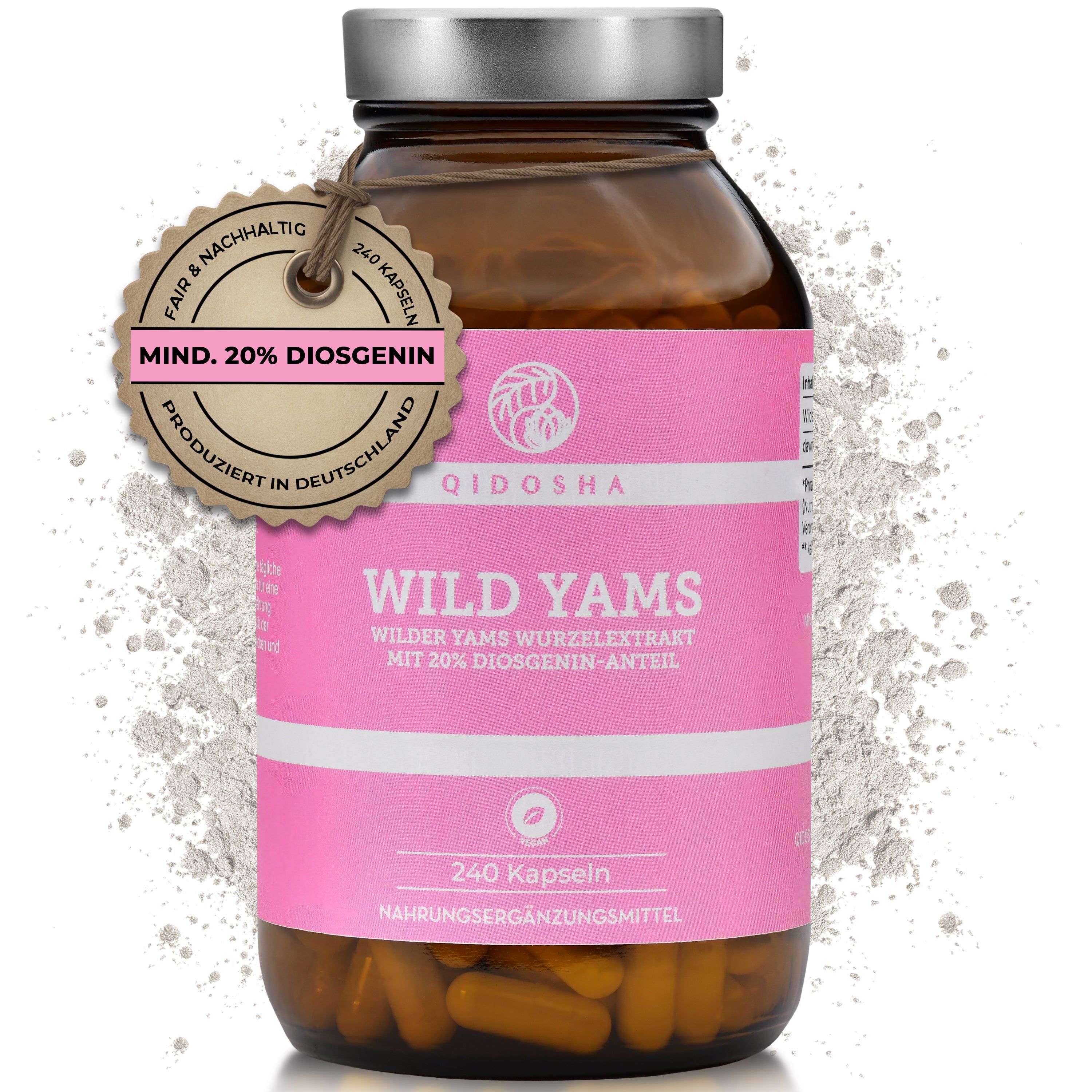 Qidosha Wild Yams Wurzel Extrakt 240 g Kapseln