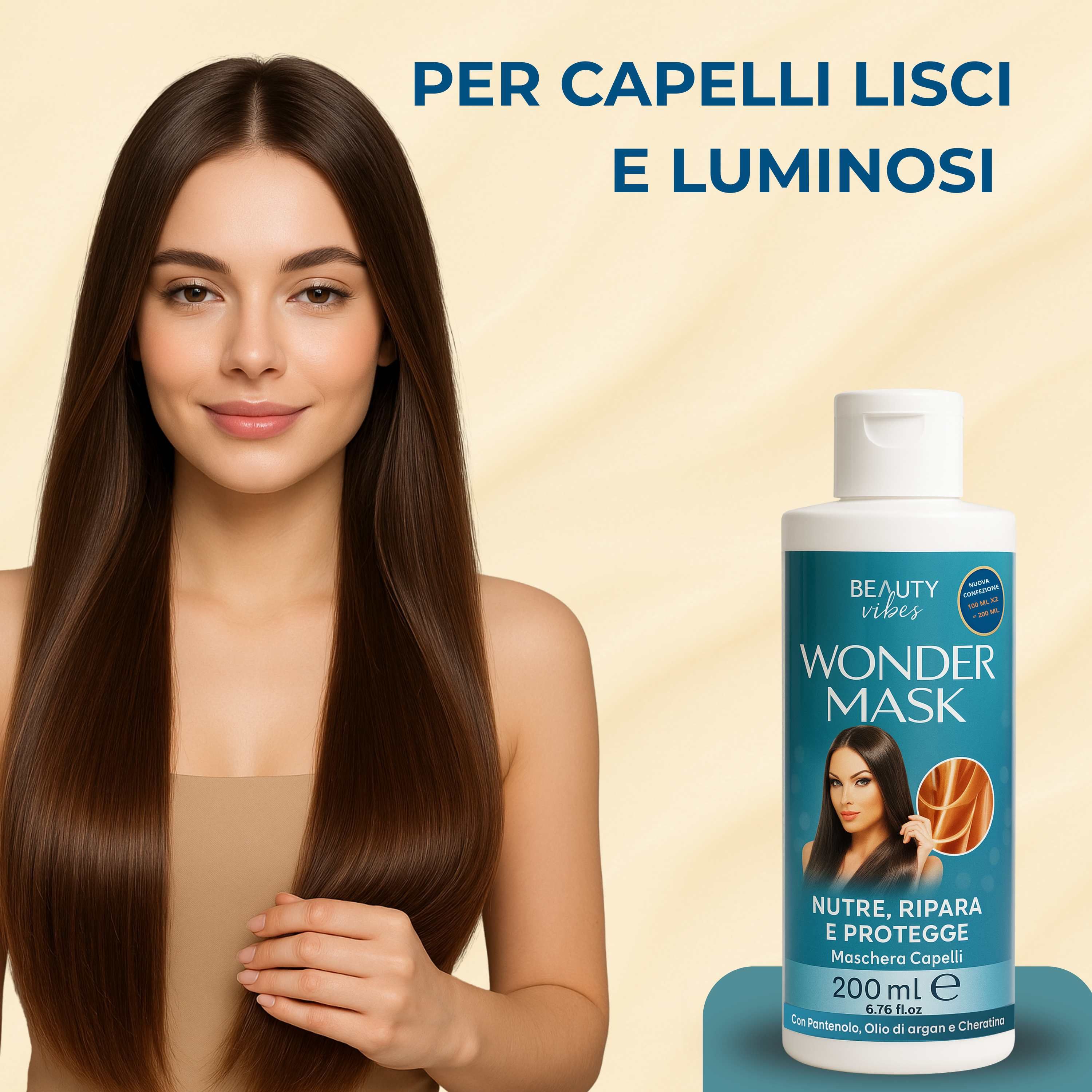 Aloha Labs Wonder Mask - Nährende und Reparierende Haarmaske mit Argan und Keratin