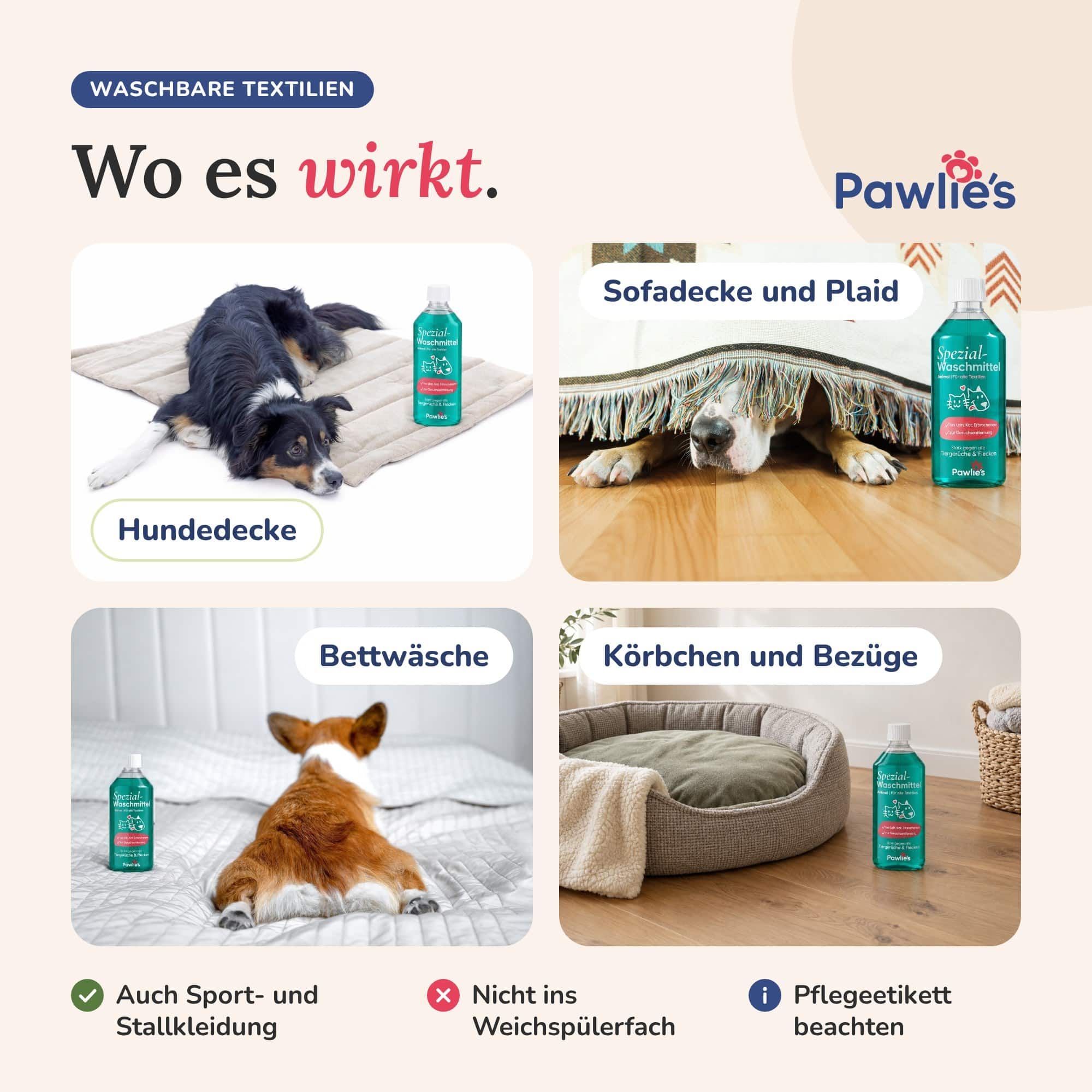 Pawlie's Waschmittel zur Geruchsentfernung