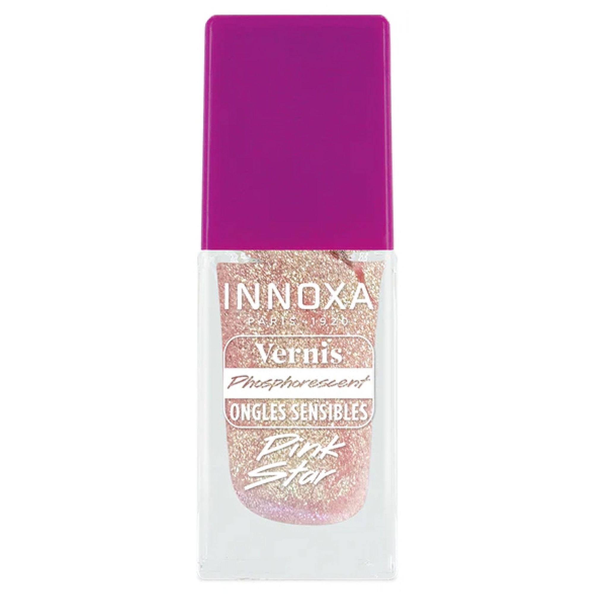 Innoxa Phosphoreszierender Lack Empfindliche Nägel (Farbe : Weiß) 6,7x2,2x2,2 cm