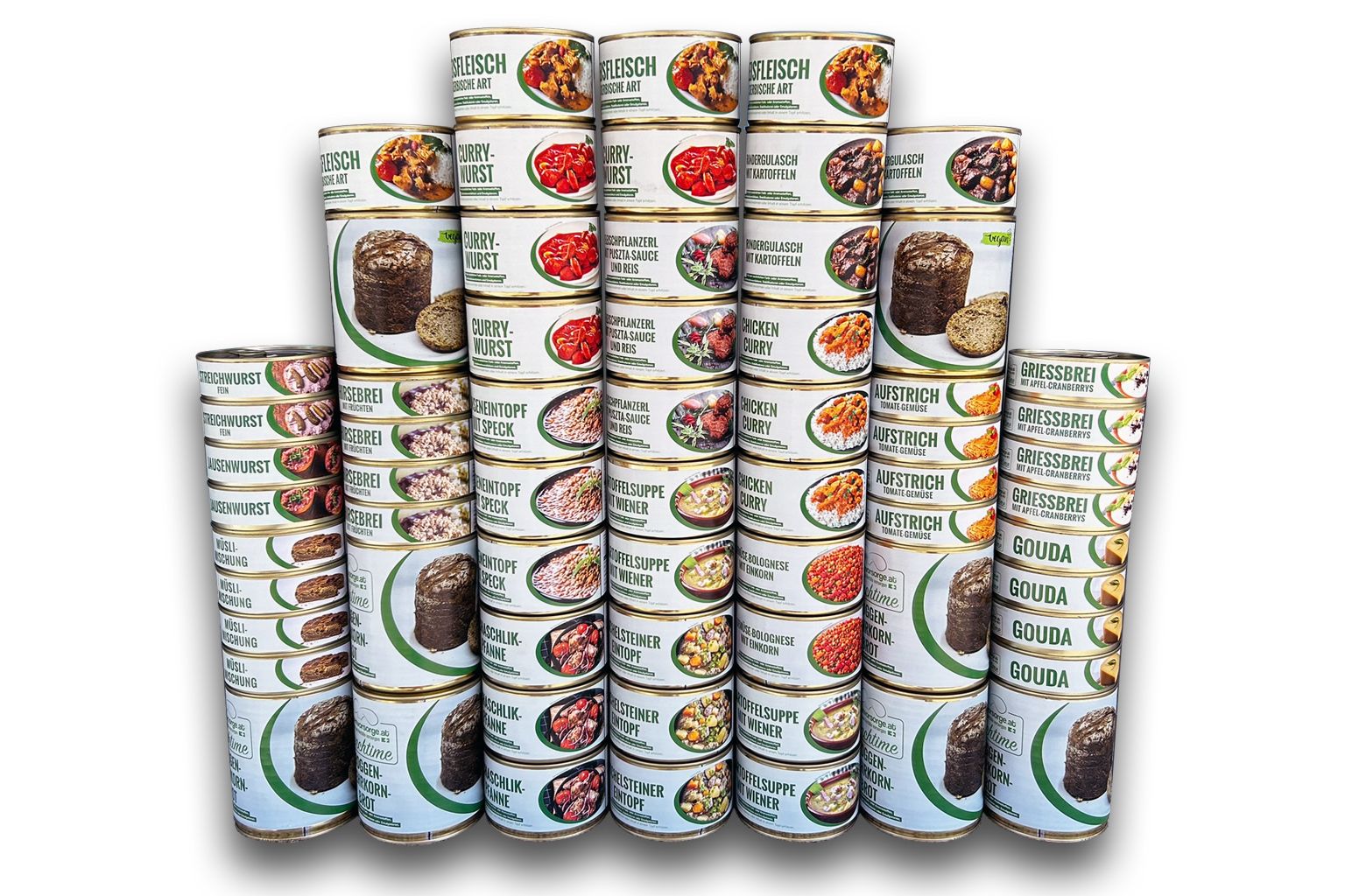 Lunchtime - Monatspaket Notvorrat mit Fleisch – Lebensmittel Fertiggerichte 1 St