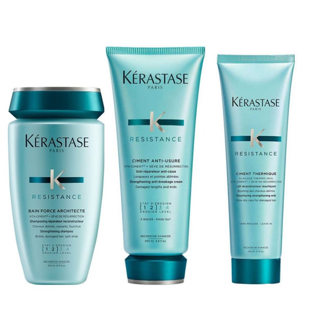 Kérastase Resistance Architecte Set (Bain / Anti-Usure Ciment Thermique) 600 ml