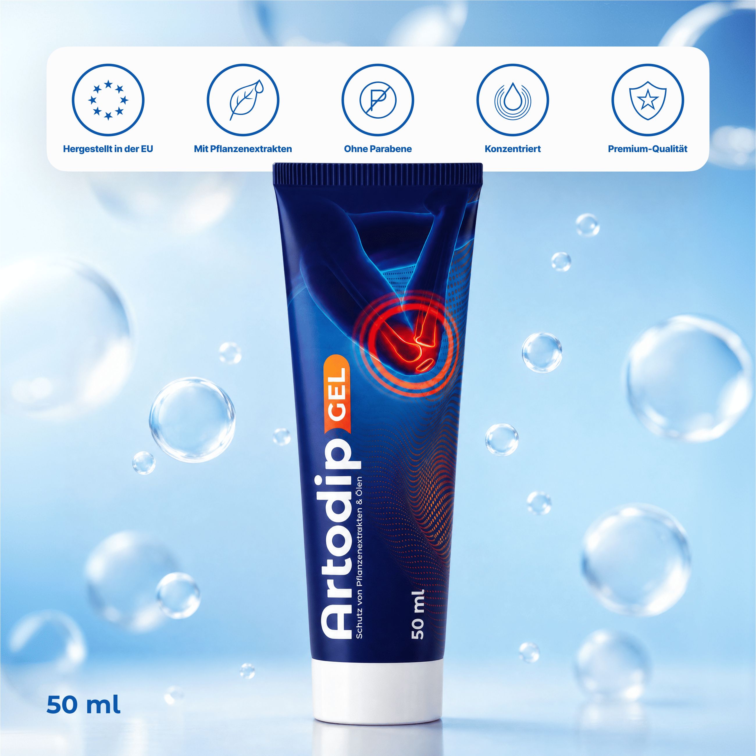 Artodip-Gel mit Pflanzenextrakten & Ölen
