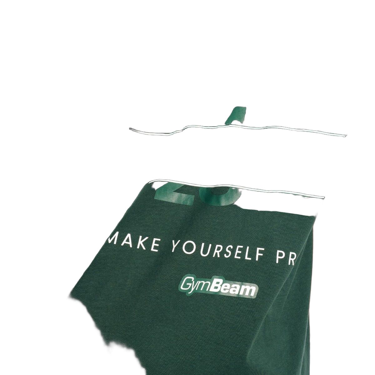 GymBeam T-Shirt Herren Zone oversized mit Rückenprint in Waldgrün