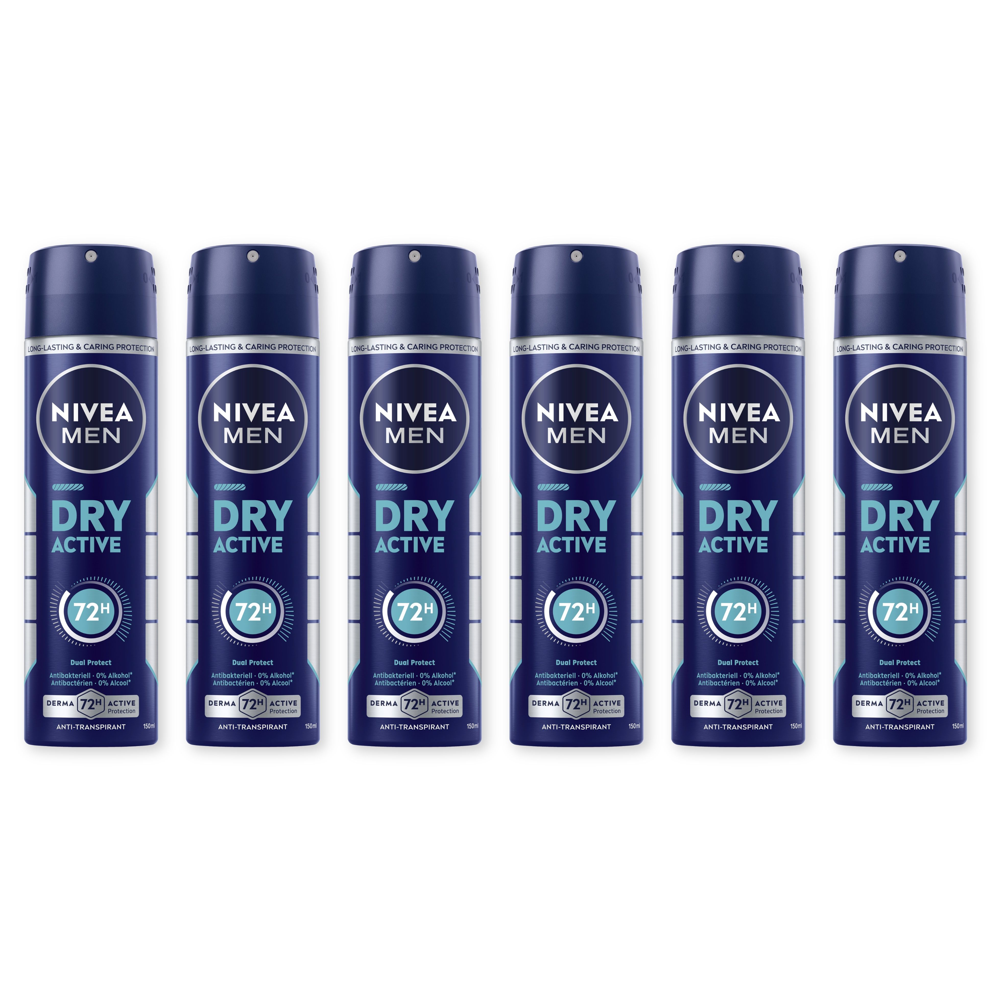 Nivea MEN Men Dry Active 6x150 ml