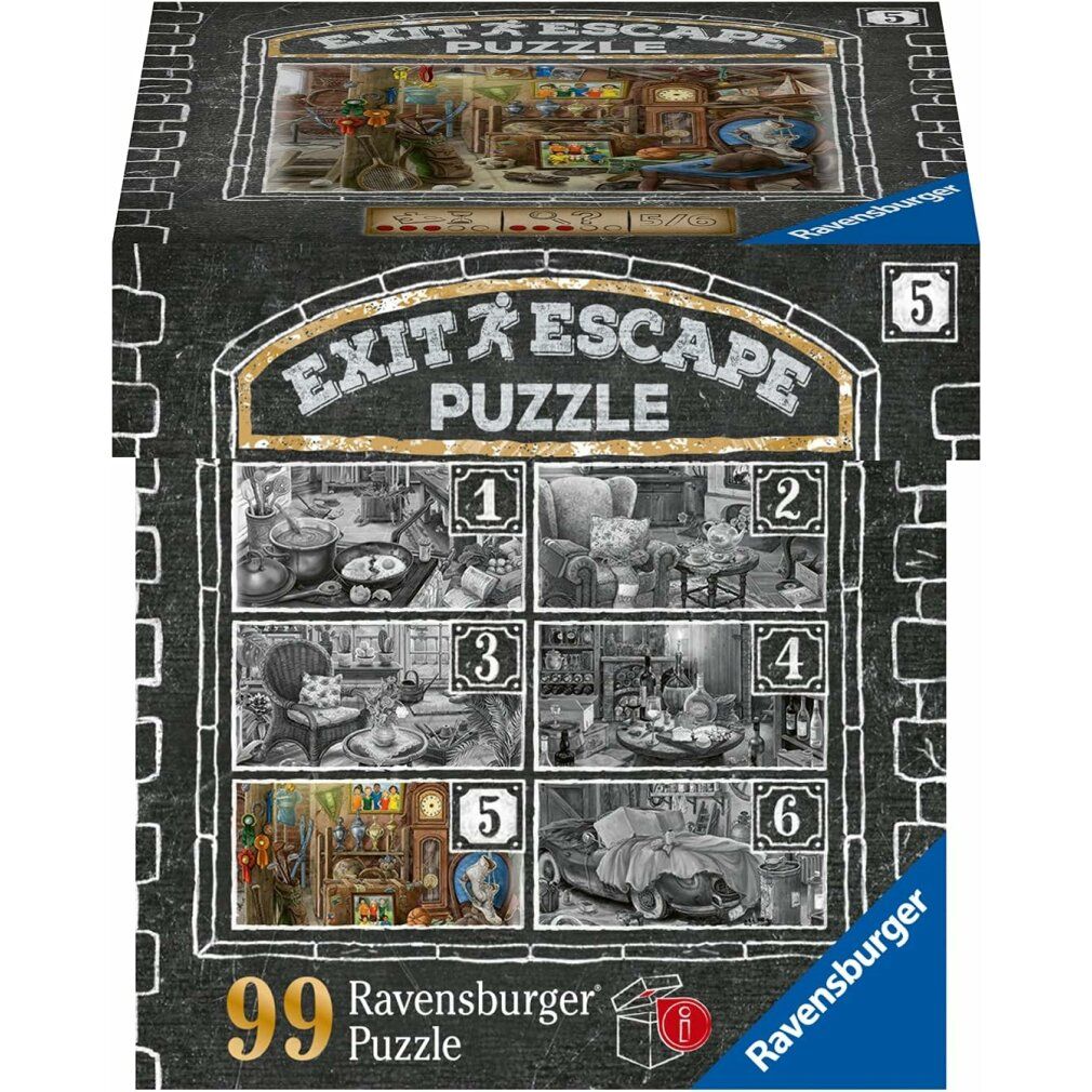 ravensburger Escape exit puzzle Haunted Mansion 5: In the Attic 99 Teile