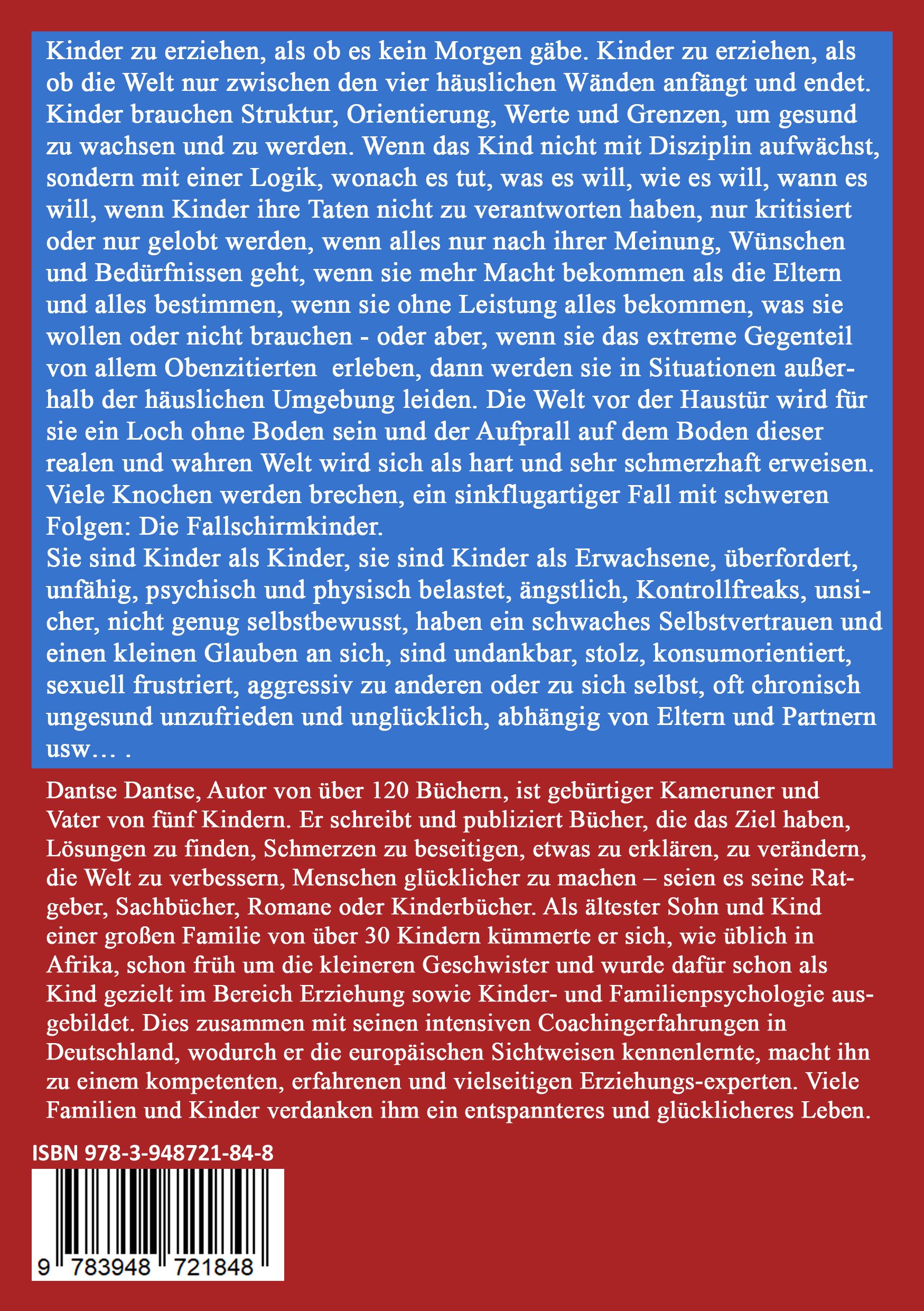 Buchrücken mit Text. Titel, Autor, ISBN-Code, Verlag. Hintergrund rot, blau und weiß.