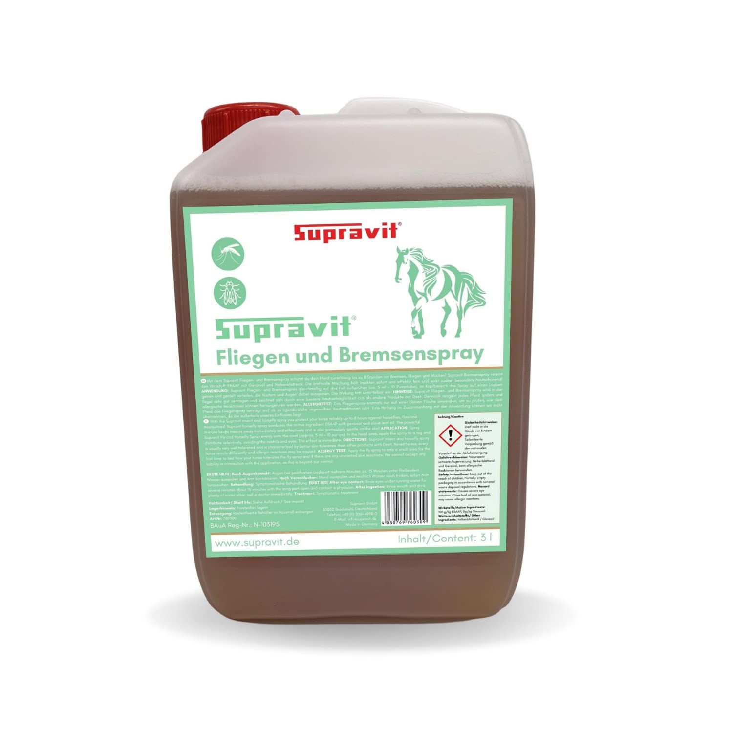 Supravit Bremsen & Fliegenspray Pferd | Effektiver Insektenschutz
