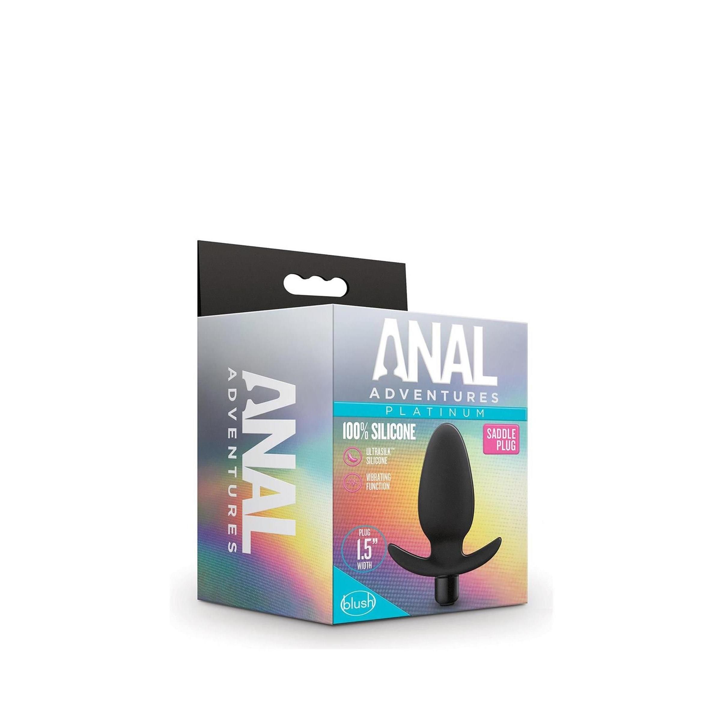 Blush - ANAL ADVENTURES PLATINUM SILICONE SADDLE Plug
