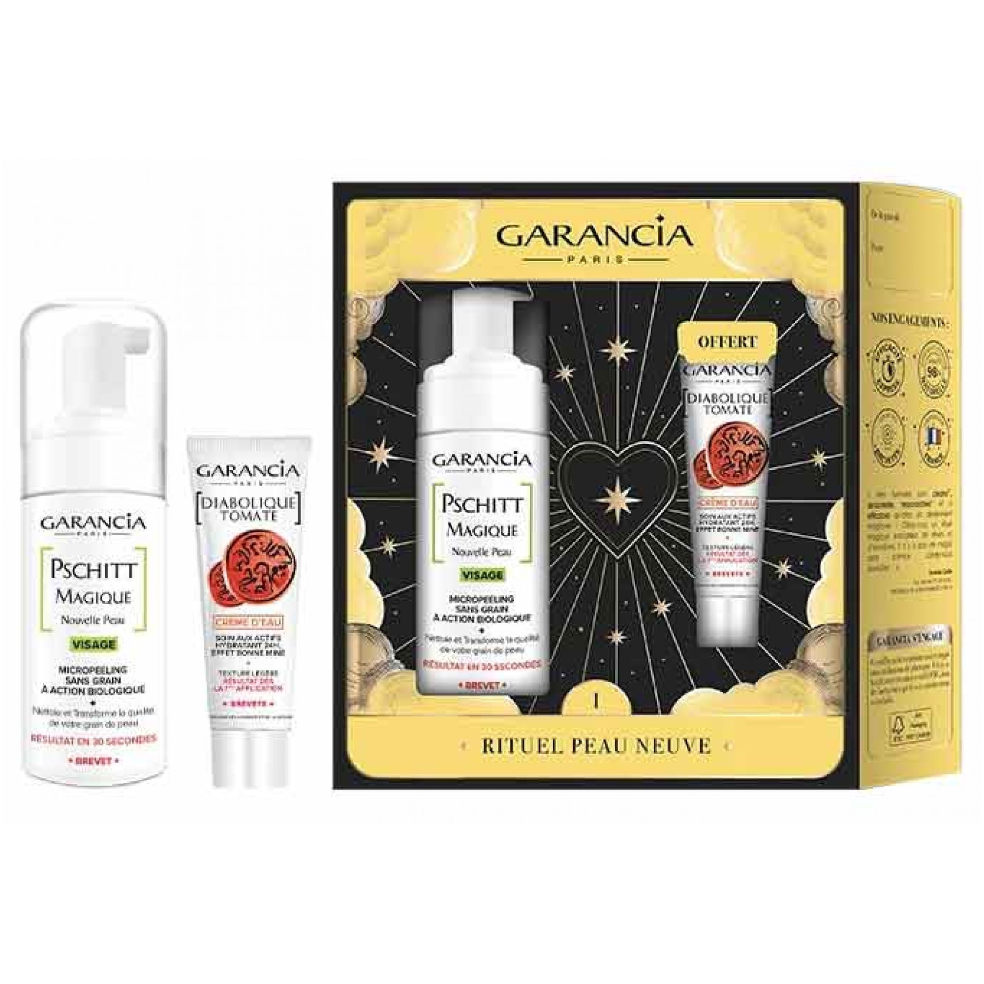 Garantie Rituel Pschitt Magique Nouvelle Peau + Diabolique Tomate Crème D'Eau 20 g gratis 16,7x5,7x19,3 cm