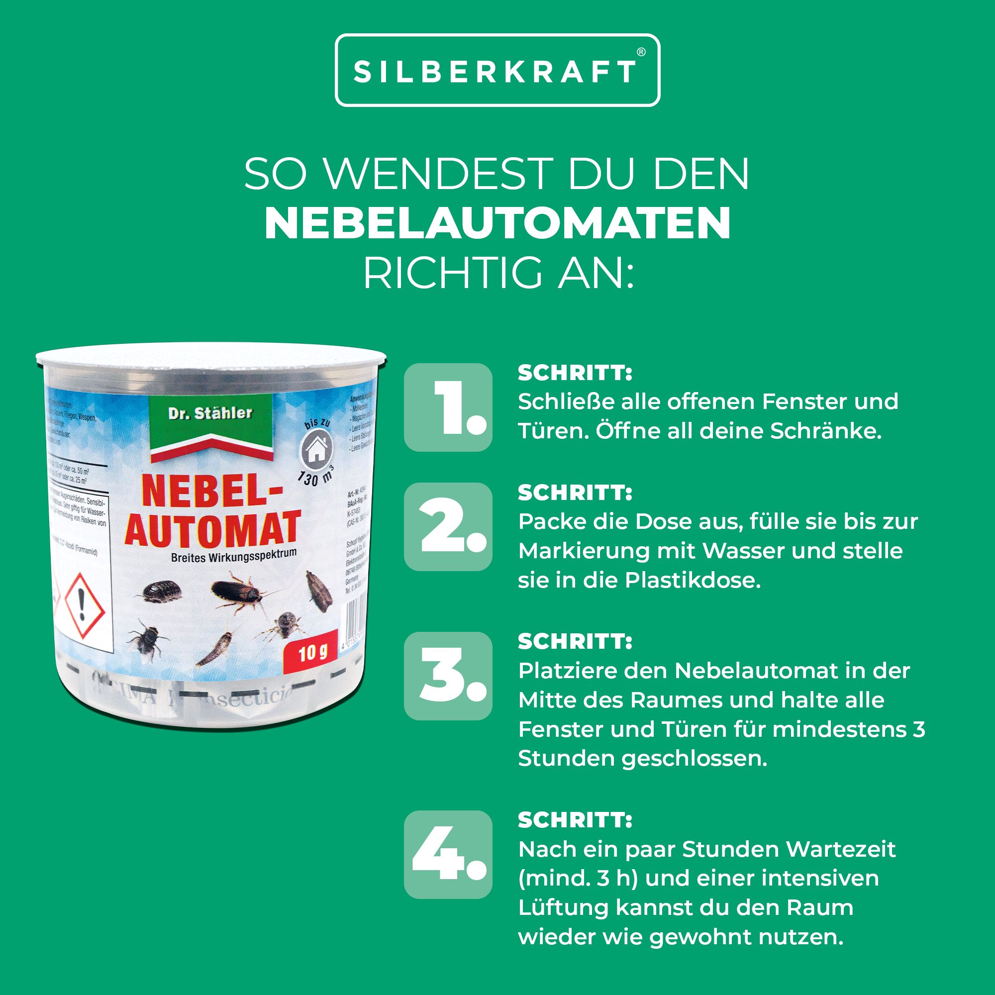 SILBERKRAFT Hochwirksamer Nebelautomat