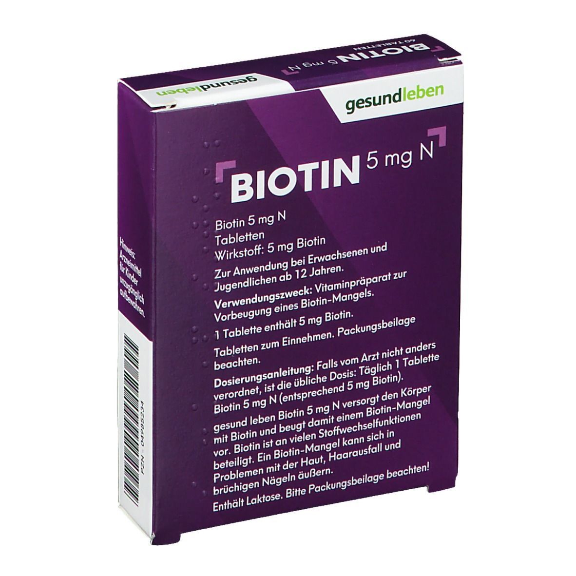 gesund leben Biotin 5 mg N