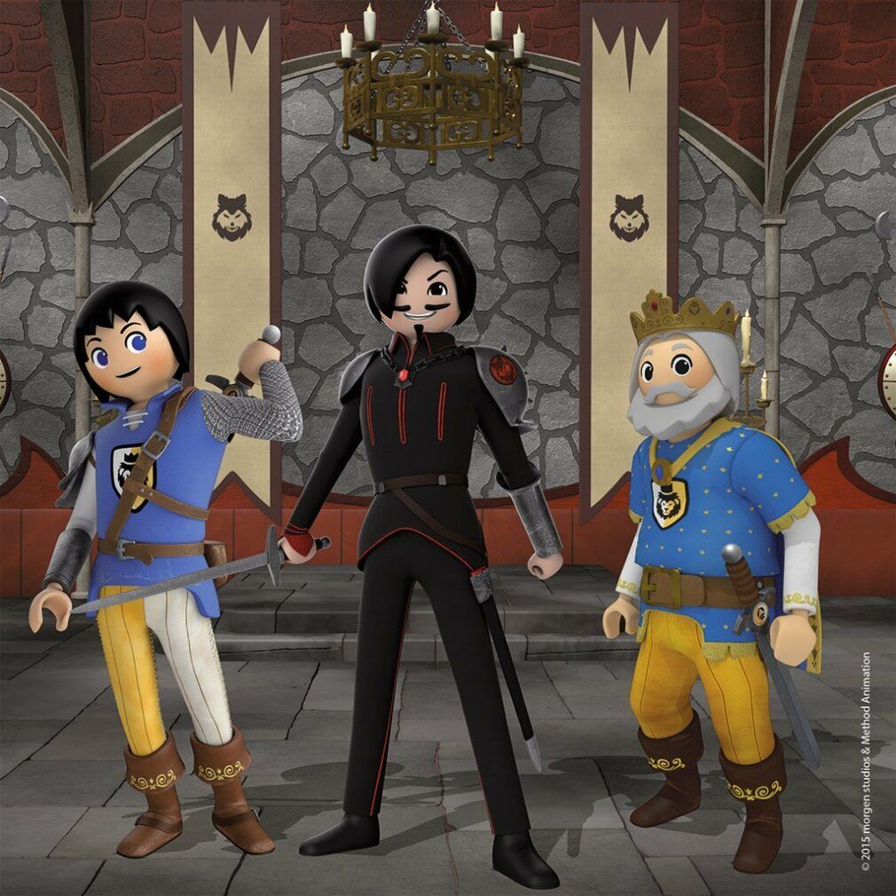 ravensburger Puzzle Playmobil königliche Hochzeit 3x49 Teile