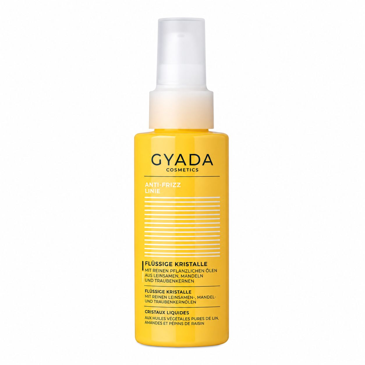 Gyada Cosmetics Anti-Frizz Flüssige Kristalle 100ml Sprühflasche.