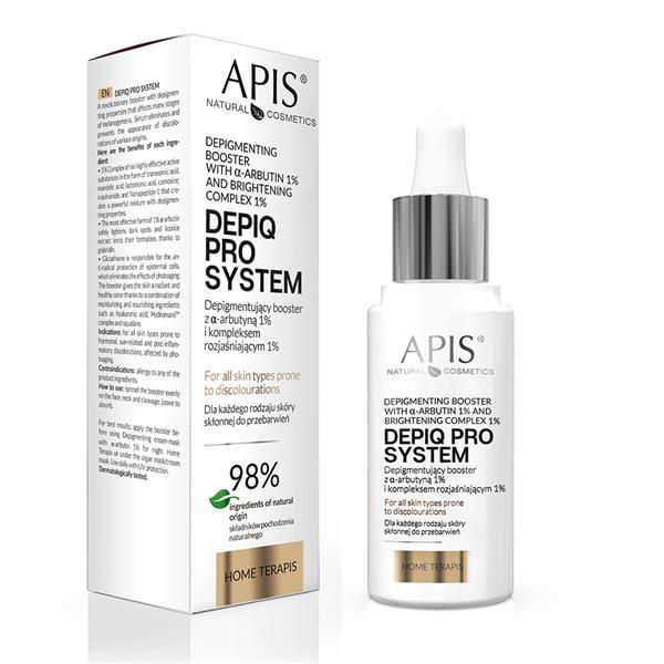 APIS DEPIQ PRO SYSTEM, Booster gegen Pigmentflecken mit α-Arbutin 1 % und Aufhellungskomplex 1 %