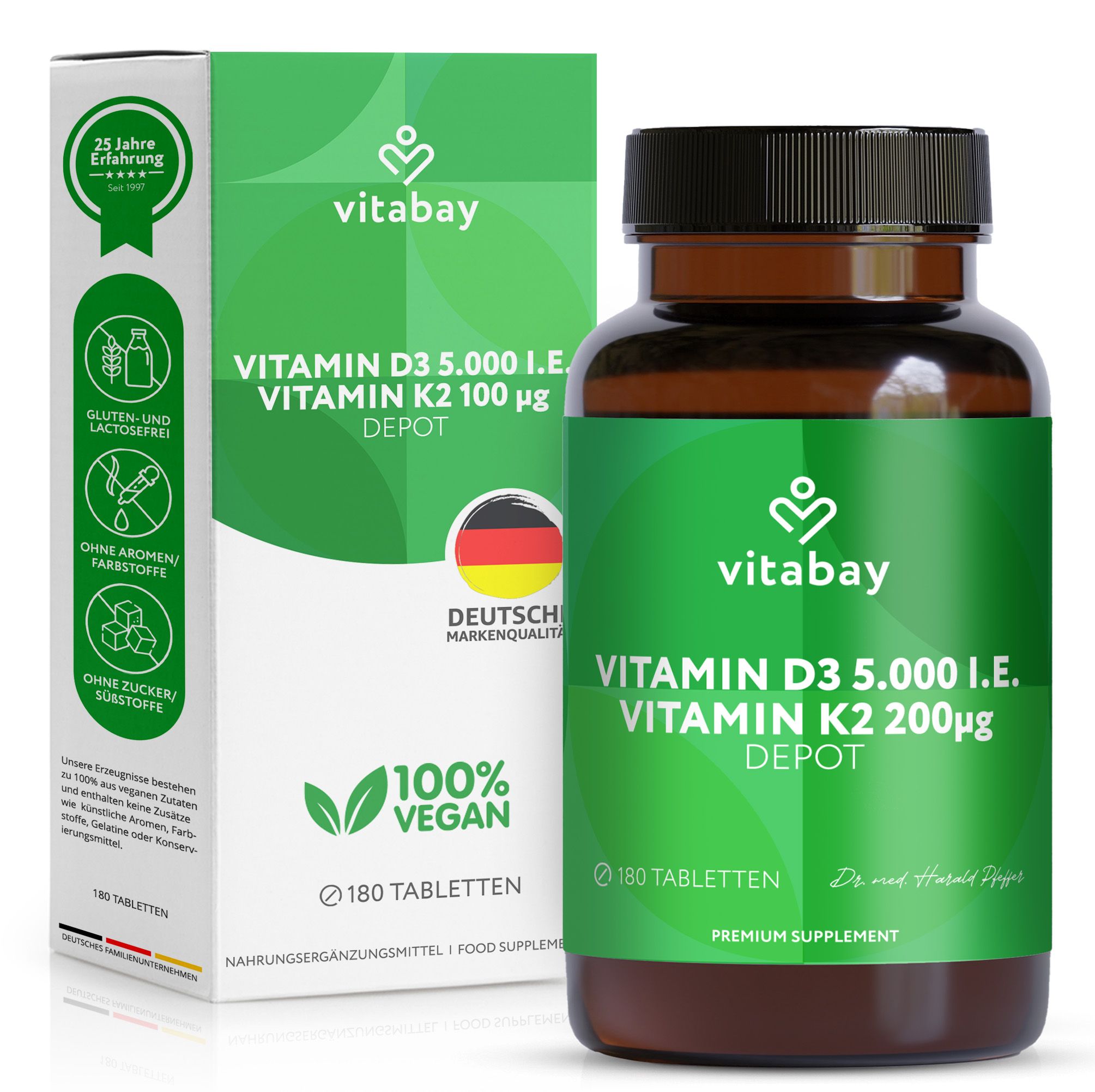 Vitabay Vitamin D3 K2 5000 IE