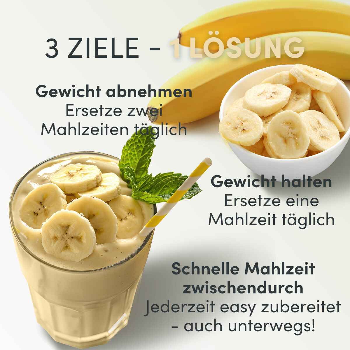 Shape Republic Diät Shake vegan - Banane 420 g Pulver