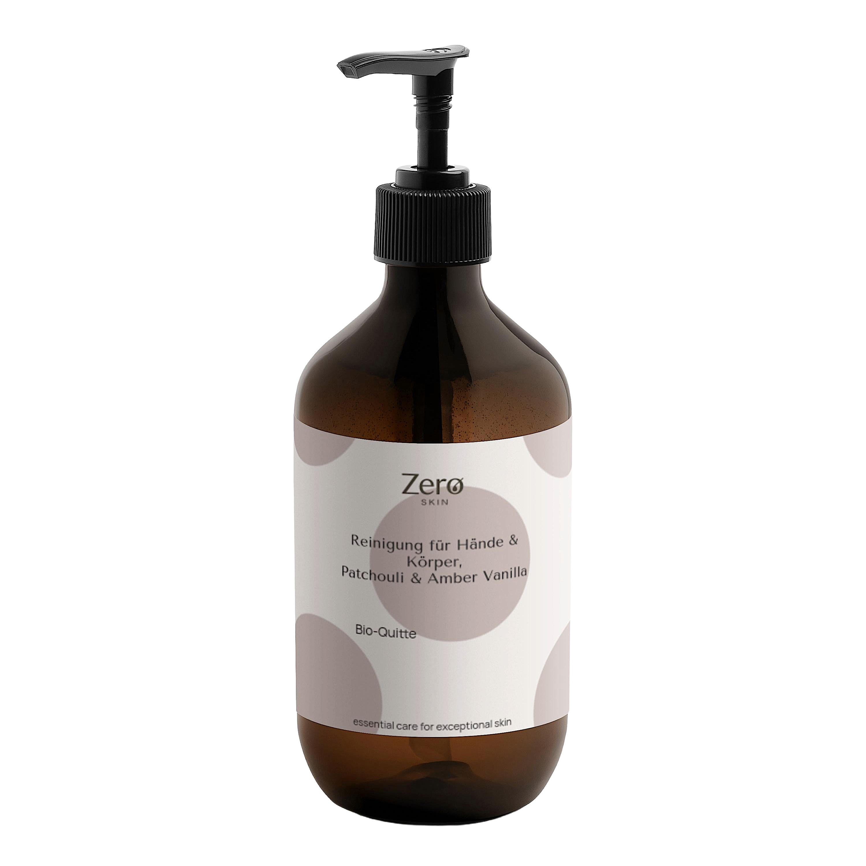 Zero Skin Hand- und Körperreinigung, Patchouli Amber Vanilla, feuchtigkeitsspendend 490 ml Flüssigkeit