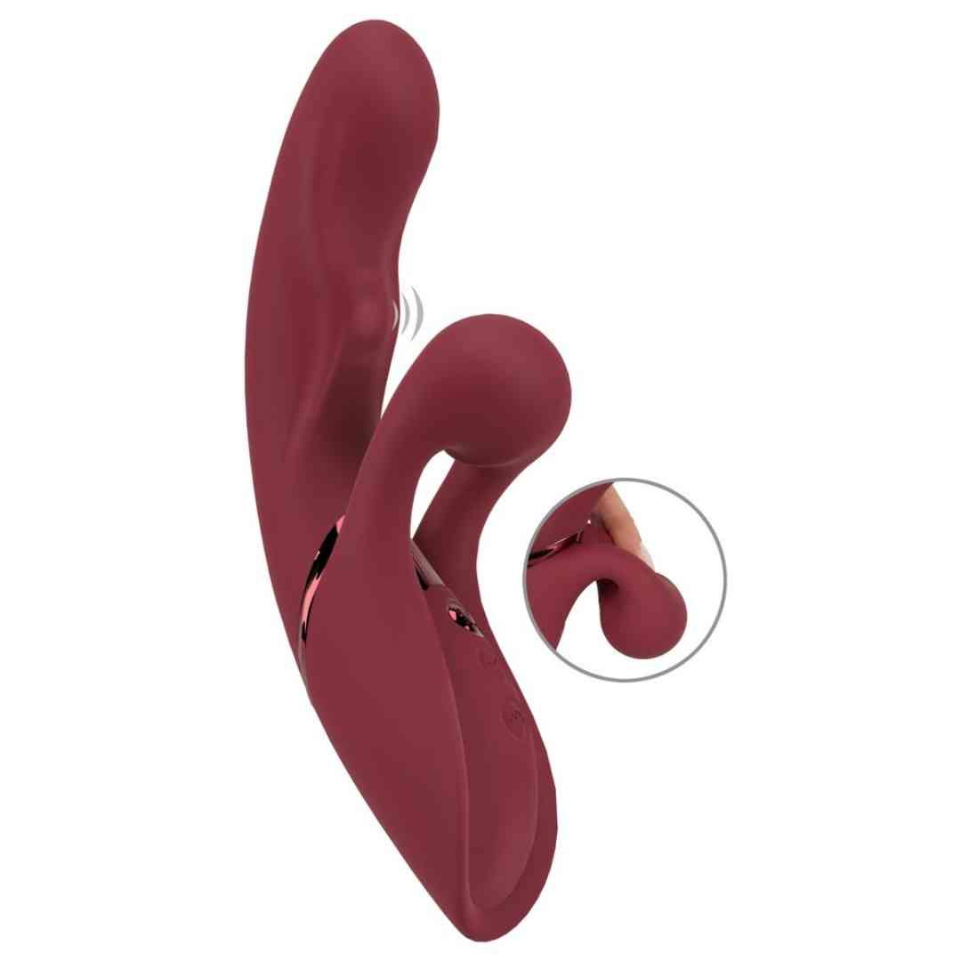 Rabbitvibrator mit Klopf-Funktion | JAVIDA