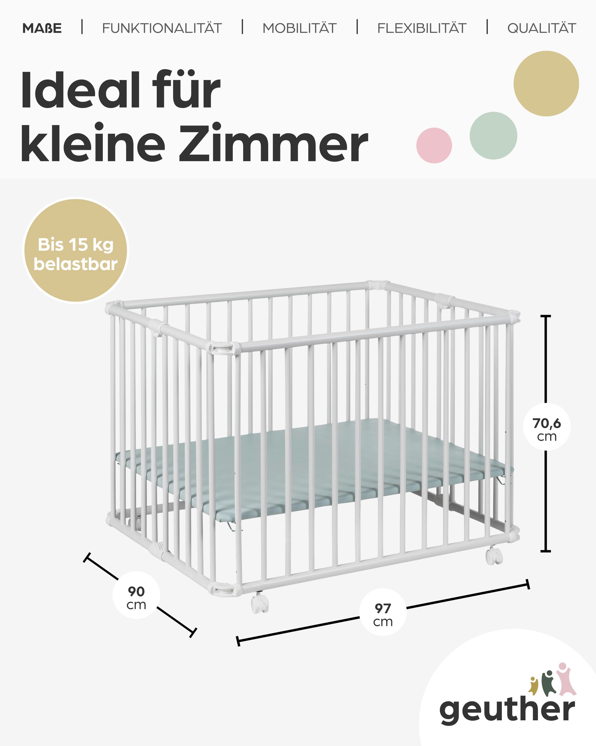 GEUTHER Laufgitter Lucilee in Weiß 90x97 cm