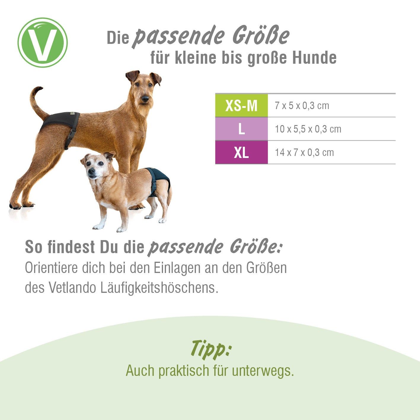 Vetlando Läufigkeitshöschen Einlagen